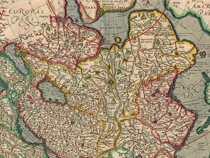 1595 Asia ex magna Mercator fr L