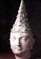 Голова принца Кушанского царства. Дальверзин-тепе, Узбекистан. 1 в. н.э.