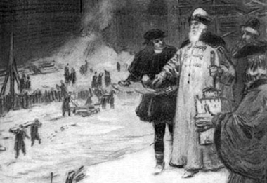 Иван III на строительстве Кремля. Художник О. Гроссе.