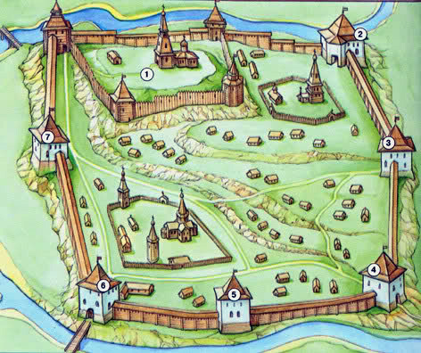 Вязьма схема крепости