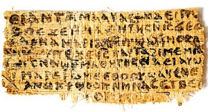 Обрывок папируса, в котором упоминается жена Иисуса